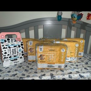 *SOLD* Diapers and wipes